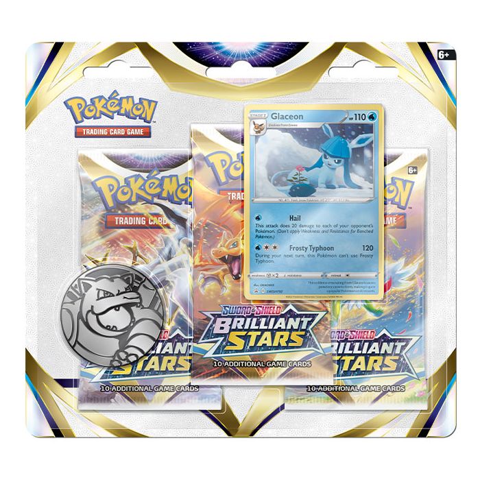3 Pack Blister - Glaceon - Brilliant Stars